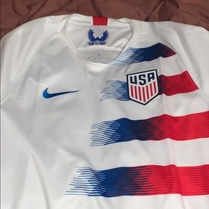 Nike red white and blue dri-fit Jersey shirt